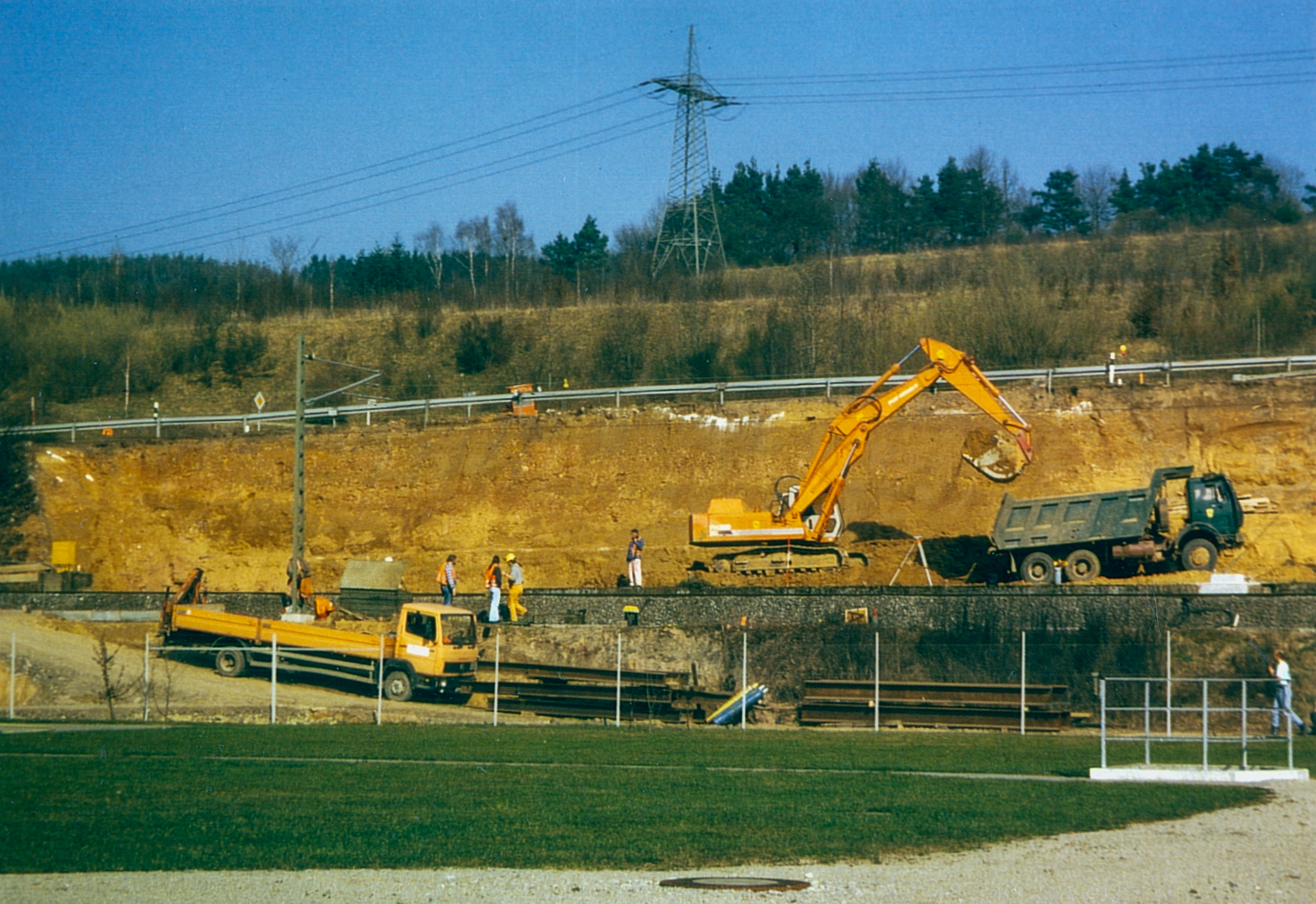Die neue Straße wird gebaut